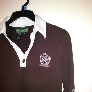 LRL RALPH LAUREN Womens Medium ACTIVE Polo Shirt